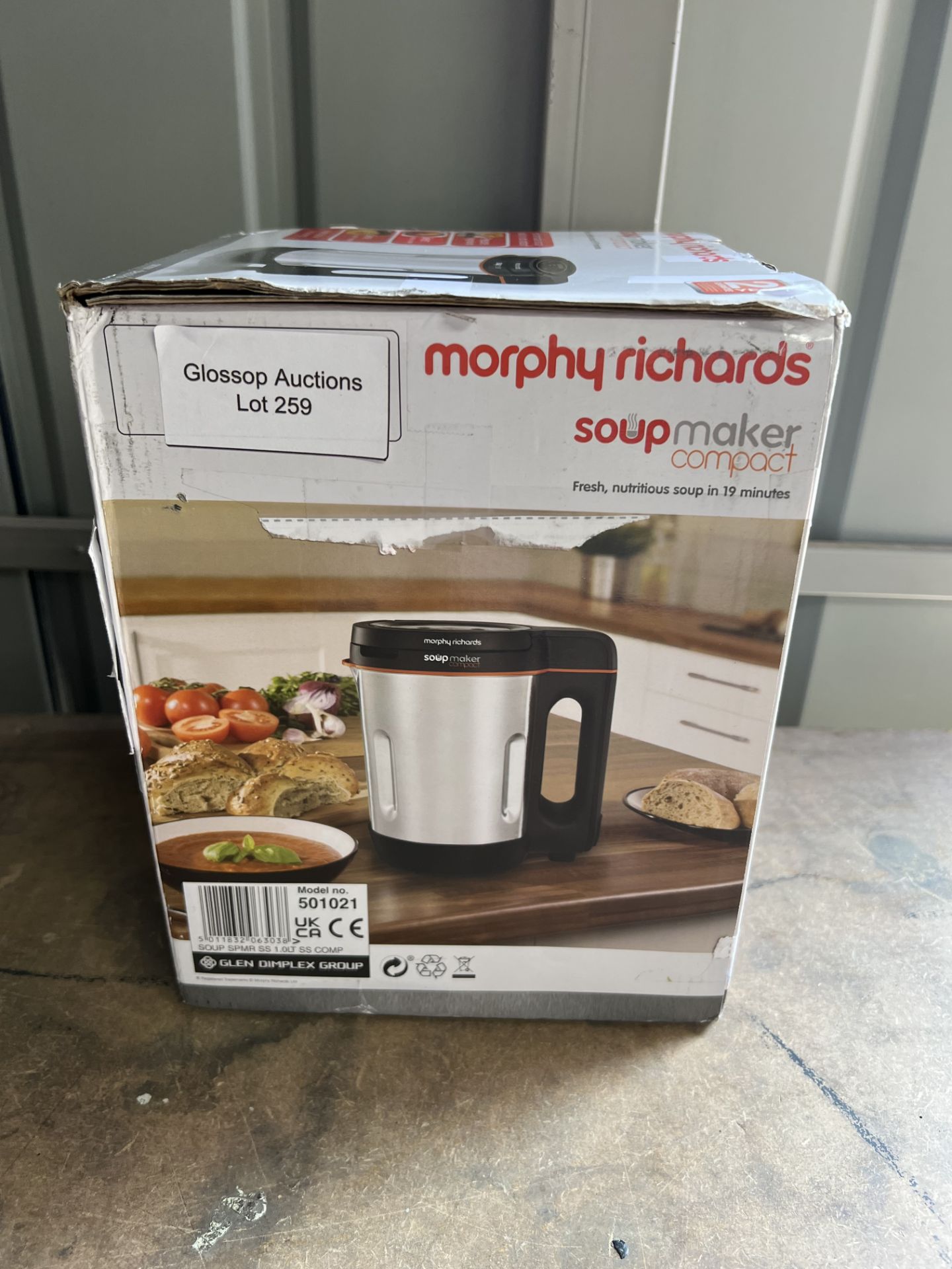 Morphy Richards Compact Soup Maker Stainless Steel 1 Litre. RRP £59.99 - GRADE U - Image 2 of 2