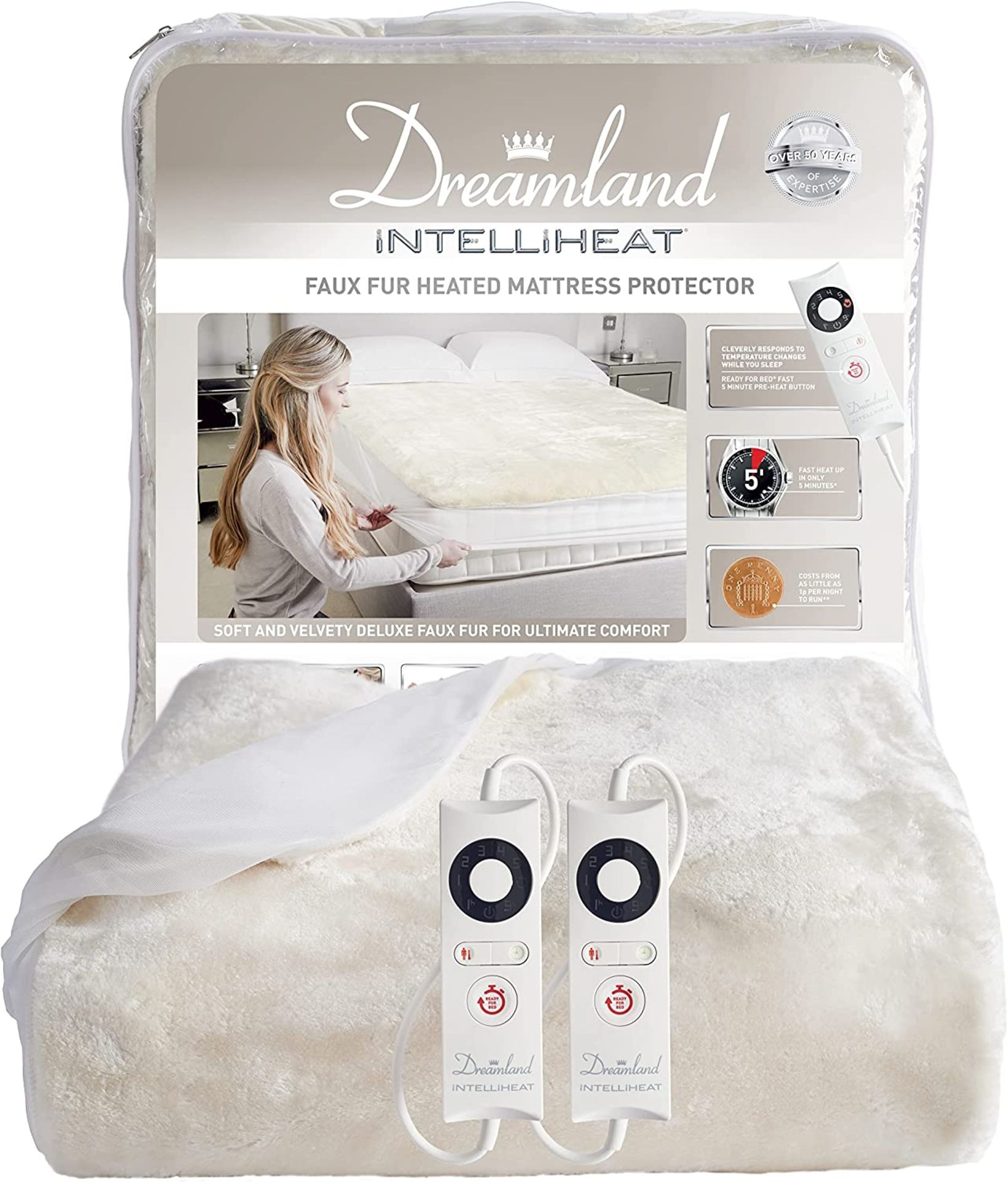 Dreamland Intelliheat King Size Dual. RRP £89.99 - GRADE U