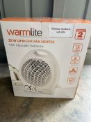 Warmlight 2kw Upright Fan Heater. RRP £17.99 - GRADE U