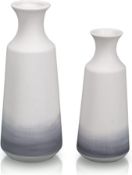 Teresas Collection 2 x Tall Ceramic Vase. RRP £30.99 GRADE U