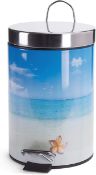 Msv Paradise 3L Pedal Bin. RRP £18.99 - GRADE U