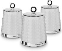 Morphy Richards Dimensions 3 Set of Storage Canisters. RRP £27.99 - GRADE U