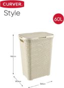 Curver Mystyle Laundry Basket. RRP £29.99 - GRADE U