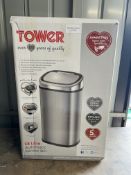 Tower 58L Sensor Bin. RRP £99.99 - GRADE U