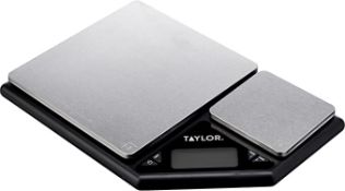 Taylor Pro Digital Kitchen Food Scales with Dual Platform Weighing Design. RRP £19.99 - GRADE U