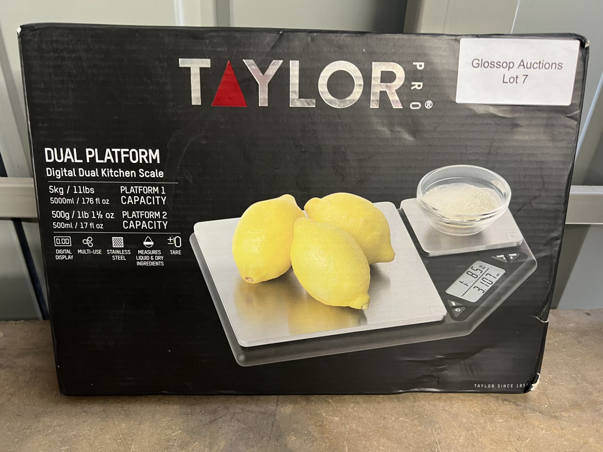 Taylor Pro Digital Kitchen Food Scales with Dual Platform Weighing Design. RRP £19.99 - GRADE U - Image 2 of 2