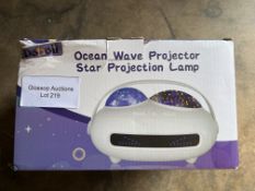 Ocean Wave and Star Projector. RRP £24.99 - GRADE U