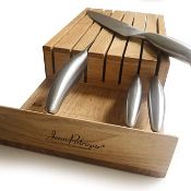 Jean Patrique In-Drawer Knife Block without Knives,7 Slot Knife Storage. RRP £24.99 - GRADE U