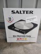 Salter Disc Electronic Scale. RRP £19.99 - GRADE U