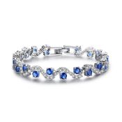 NEW!! Swarovski Blue Sapphire Crystal Bracelet