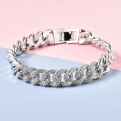 NEW!! Simulated Diamond Curb Bracelet