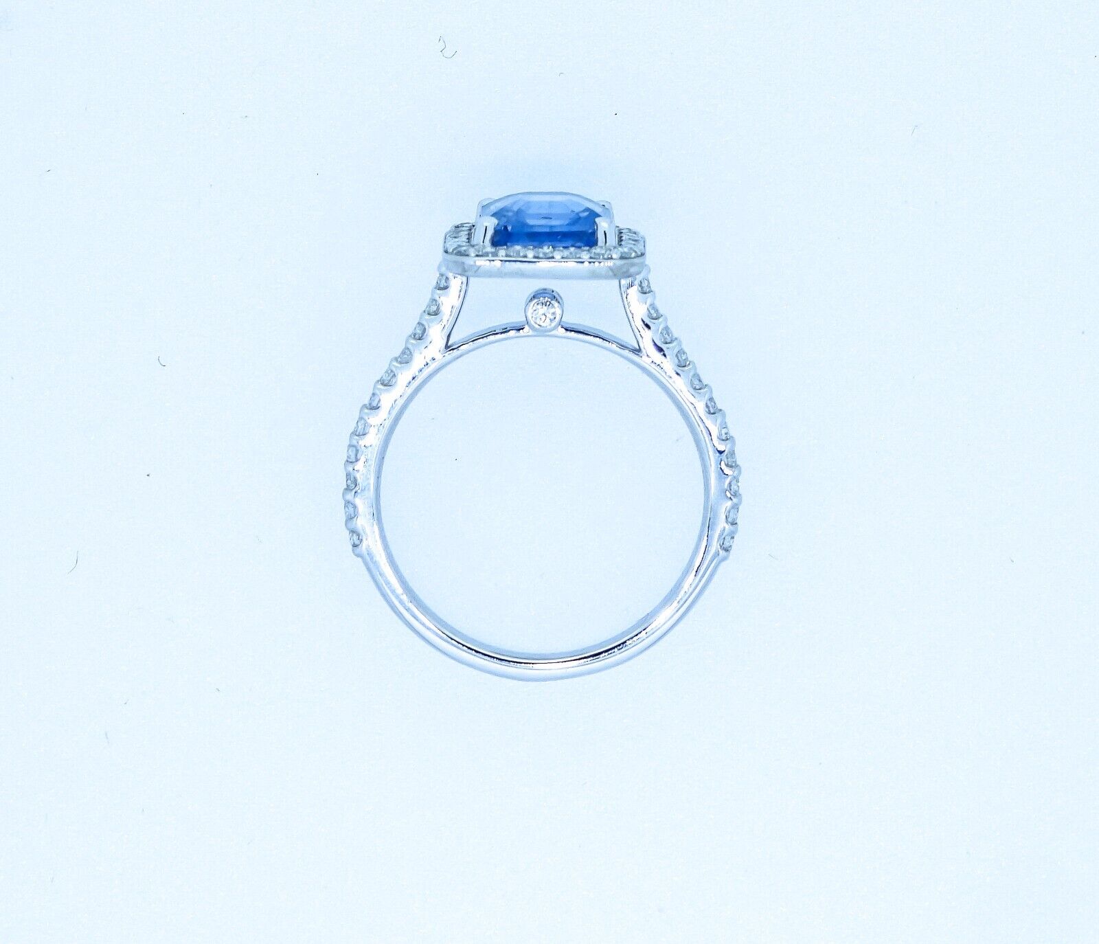 GIA Certified 2.23ct Blue Colour Change VS Untreated Sapphire & Diamonds Ring - Image 5 of 6