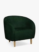 Grade A John Lewis & Partners Scoop Armchair in Bottle Green - RRP: £275