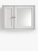 Grade B+ John Lewis & Partners Portsman Double Bathroom wall cabinet in Grey - RRP: 120