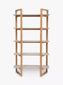 Grade B+ John Lewis &Partners Trapeze shelving unit in Grey - RRP: £199