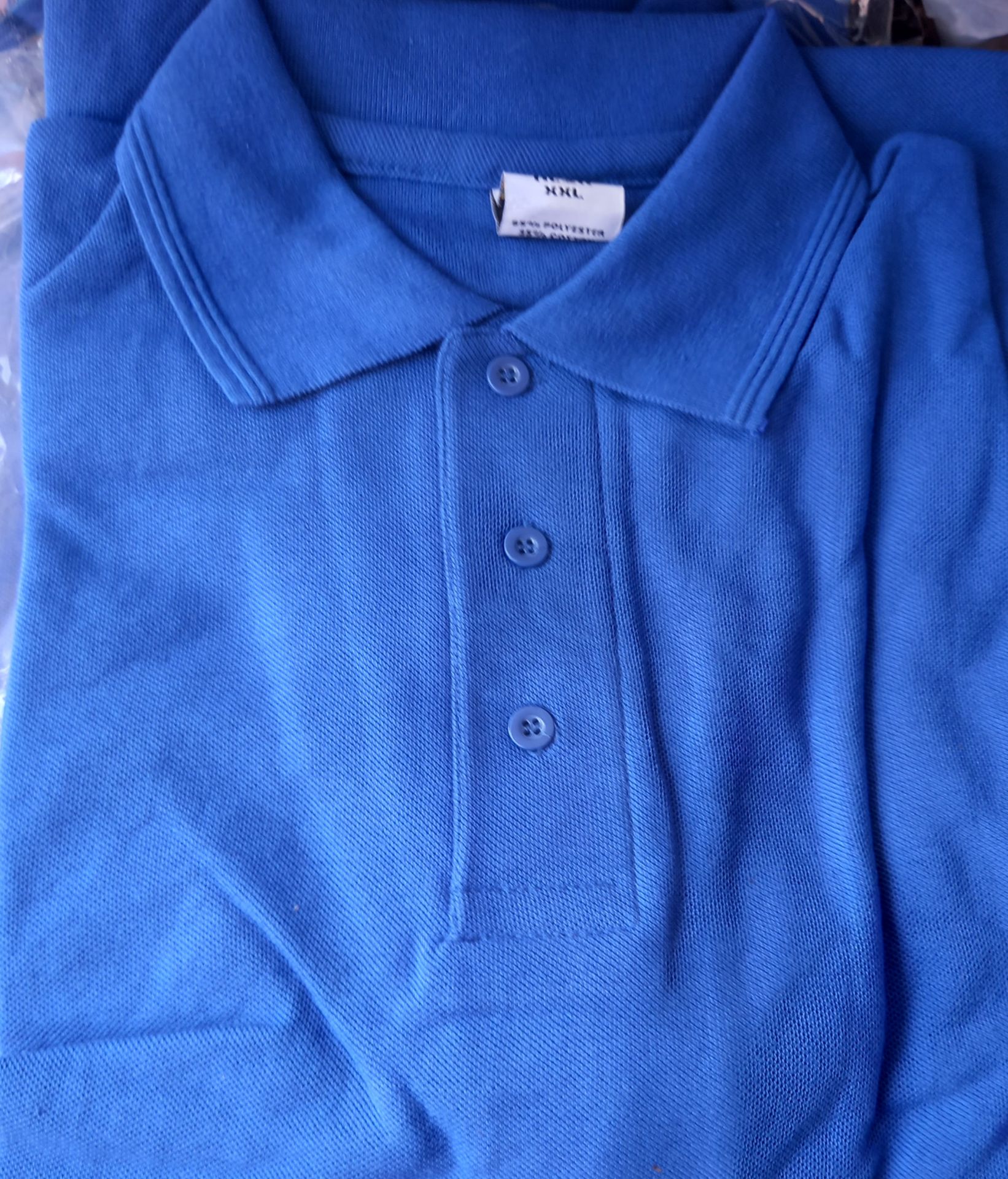 6 brand new xxl blue polo shirts