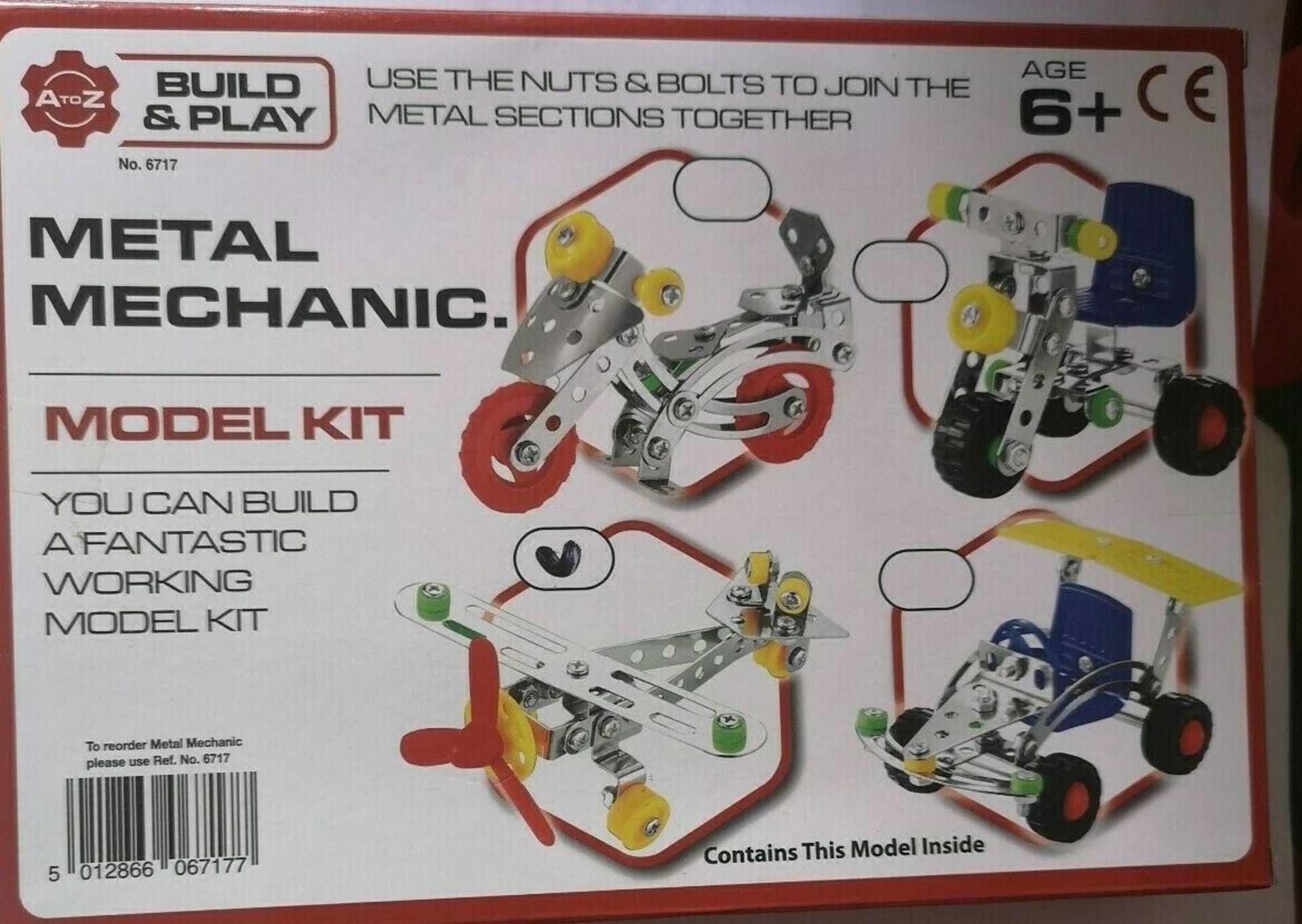 3 x A to Z Build and Play Metal Mechanic model kit No.6717 - Image 2 of 2