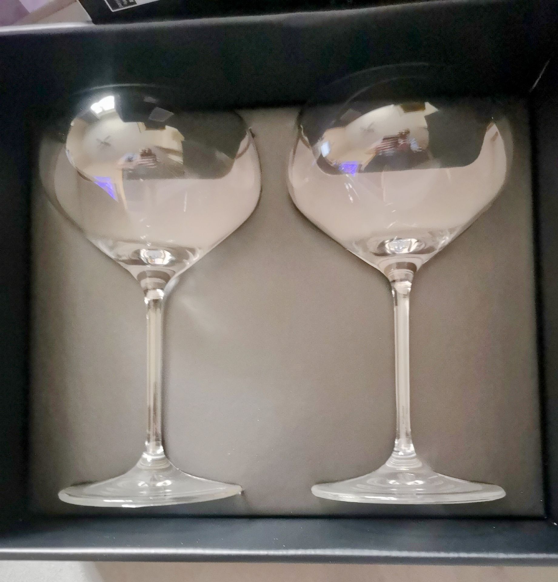 John Lewis & Partners Cut Glass Champagne Saucers, 380ml, Set of 2 - Image 2 of 5