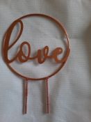 Paperchase Wedding Cake toppers Bronze RRP £7.00 Each x 10