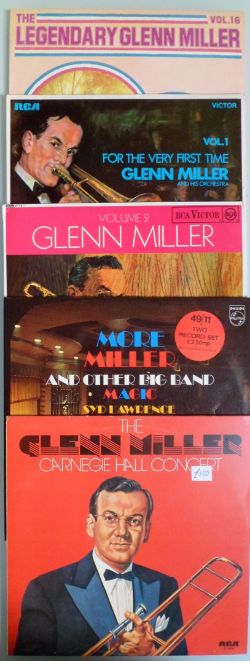 A Large Collection of 20 x Glen Miller Vinyl Albums.