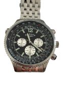 Rotary Men's Chronograph Bracelet Stainless Steel Watch Surplus Stock from Our Private Jet Charter