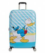 Ex Display - American Tourister Suitcase Wavebreaker Disney Spinner 77/28 Donald Blue Kiss