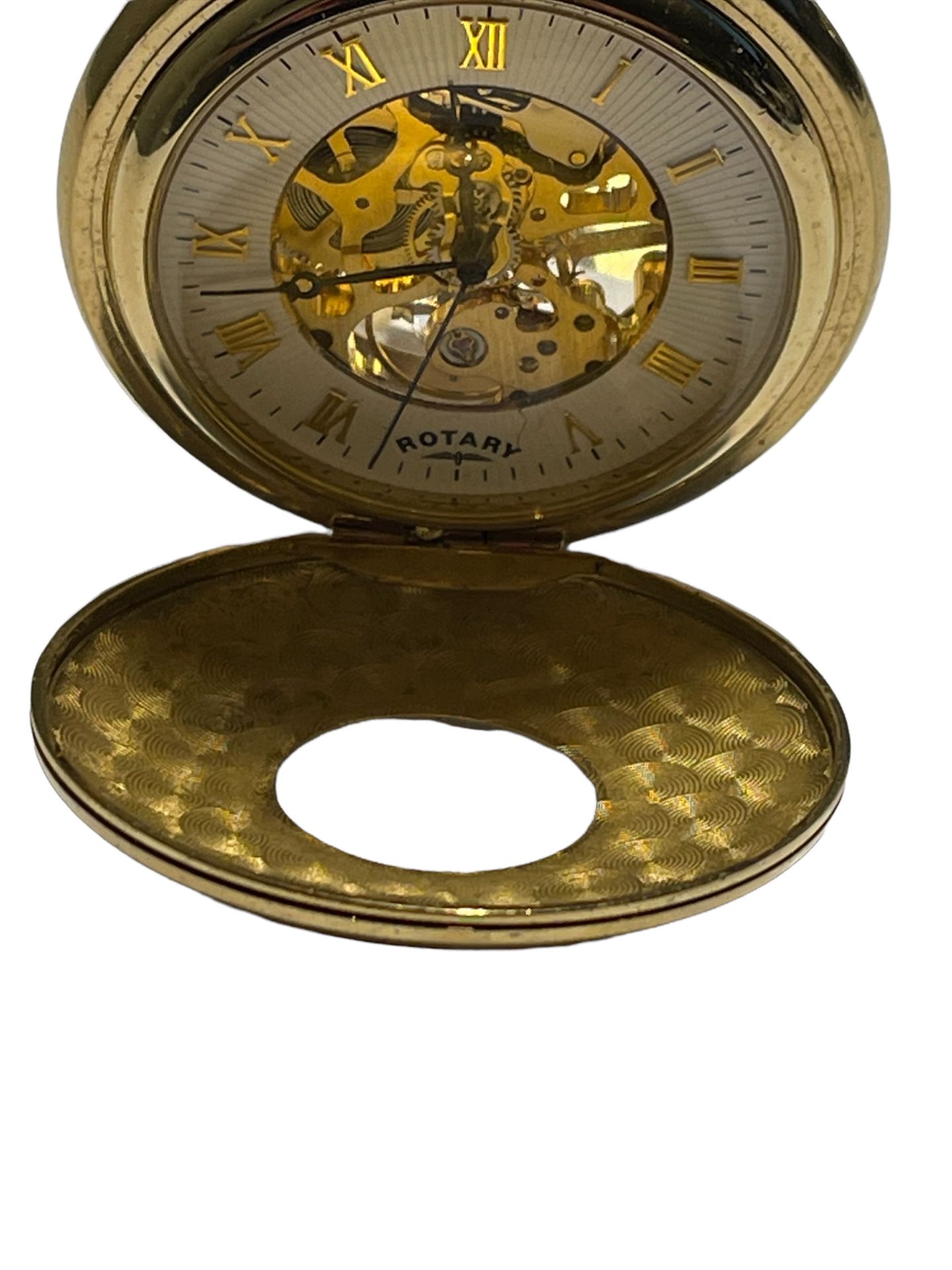 Rotary Gold Plated Mechanical Pocket Watch MP00713/01 RRP £209 - Ex Demo - Image 8 of 11