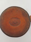 A Set of Vintage Hunting Stirrup Cups in Leather Case