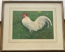 Ralston Gudgeon RSW Scottish (1910 – 1984) Large signed watercolour “White Cockrell”