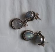 Moonshine Earrings with Butterfly Backs