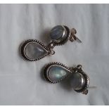 Moonshine Earrings with Butterfly Backs