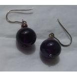 Amethyst Earrings & Pair of Amethyst and Pearl earrings