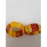 Baltic Amber Necklace and 2 Bracelets