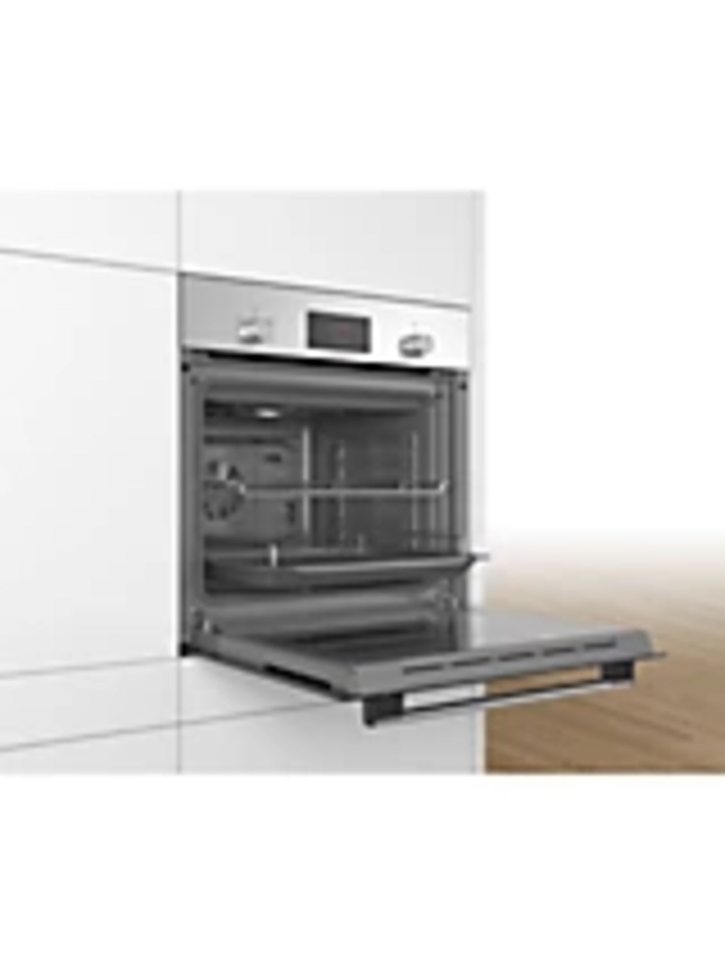 Grade B+ Bosch Serie 2 HHF113BR0B Built In Electric Single Oven in Black and Silver - RRP: £325 - Image 2 of 5