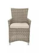 Grade D John Lewis & Partners Dante Garden Dining Armchair in Natural - RRP: £149