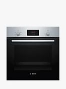 Grade B+ Bosch Serie 2 HHF113BR0B Built In Electric Single Oven in Black and Silver - RRP: £325