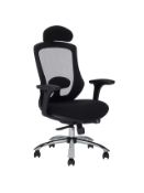 Grade A John Lewis & Partners Isaac Ergonomic Office Chair in Black - RRP: £299