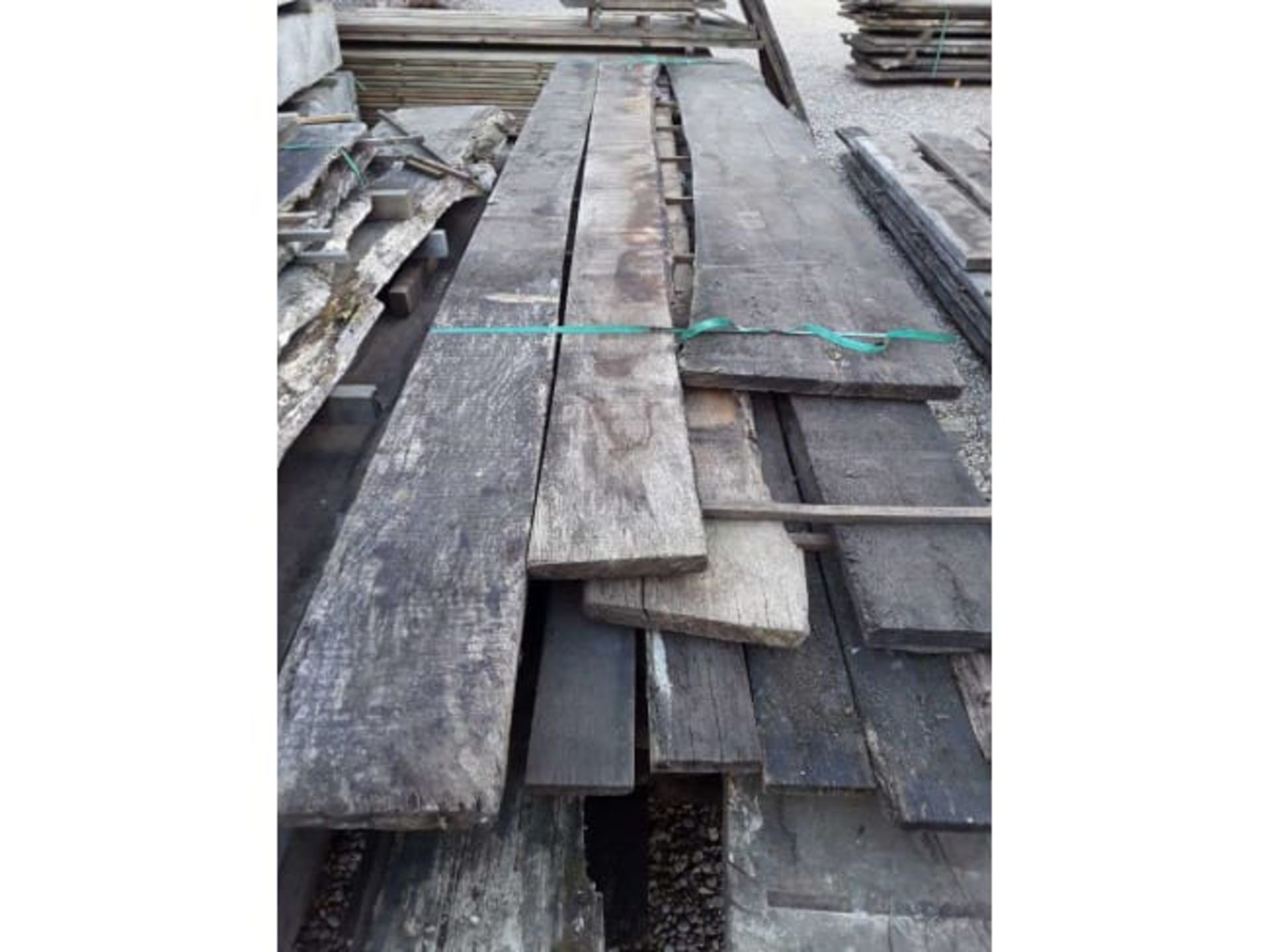 13 x Hardwood Timber Sawn Air Dried English Oak Waney Edge / Live Edge Boards / Slabs / Planks - Image 5 of 7
