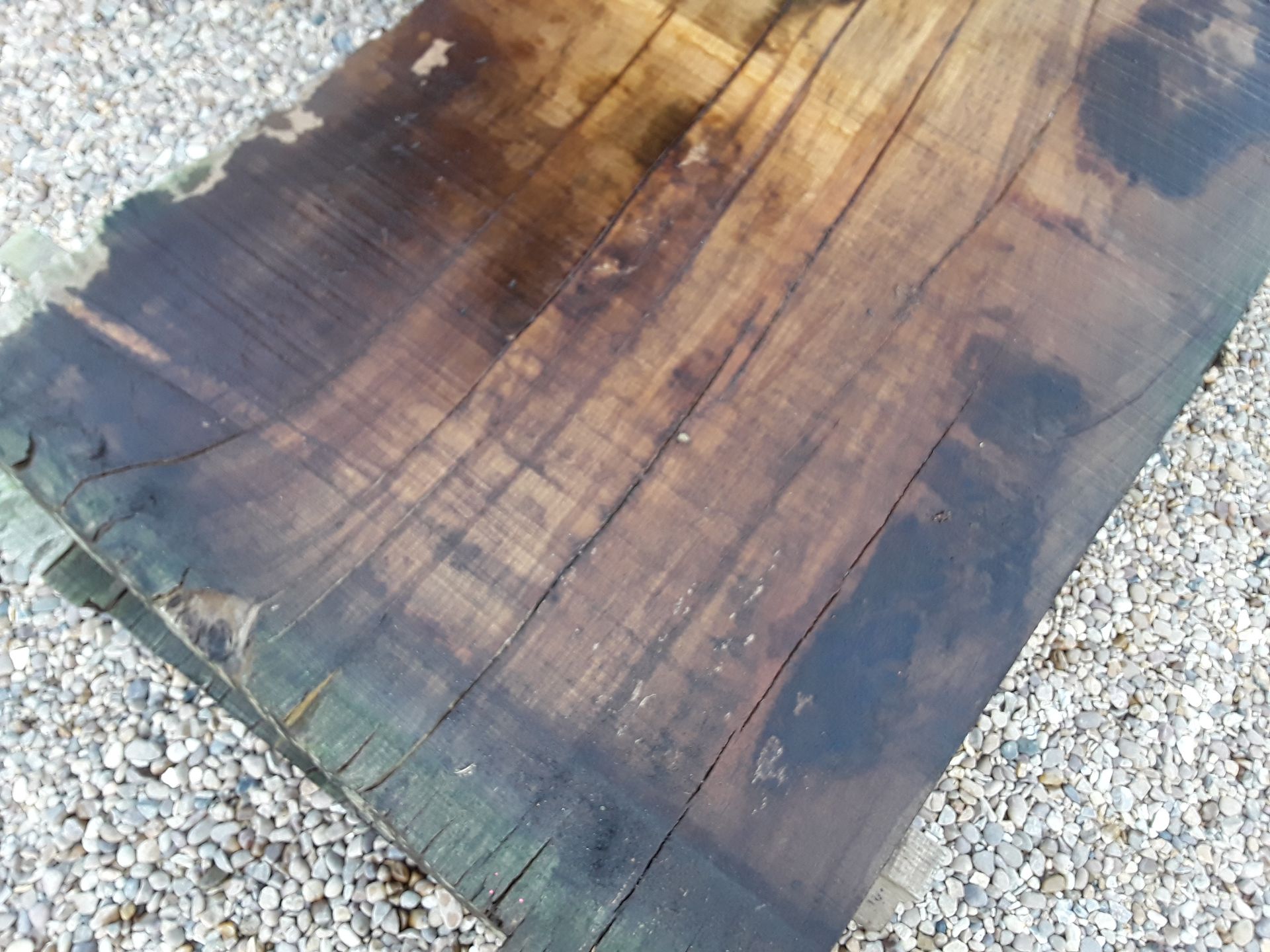 Hardwood Air Dried Sawn English Chestnut Waney Edge/ Live Edge Slab/ Table Top - Image 5 of 5