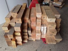 75 x Selection Hardwood / Softwood Mixed Woodturning Spindle Blanks / Craft Pack RRP £300