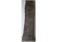 1 x Hardwood Air Dried Sawn Timber Waney Edge / Live Edge English Oak Board / Plank