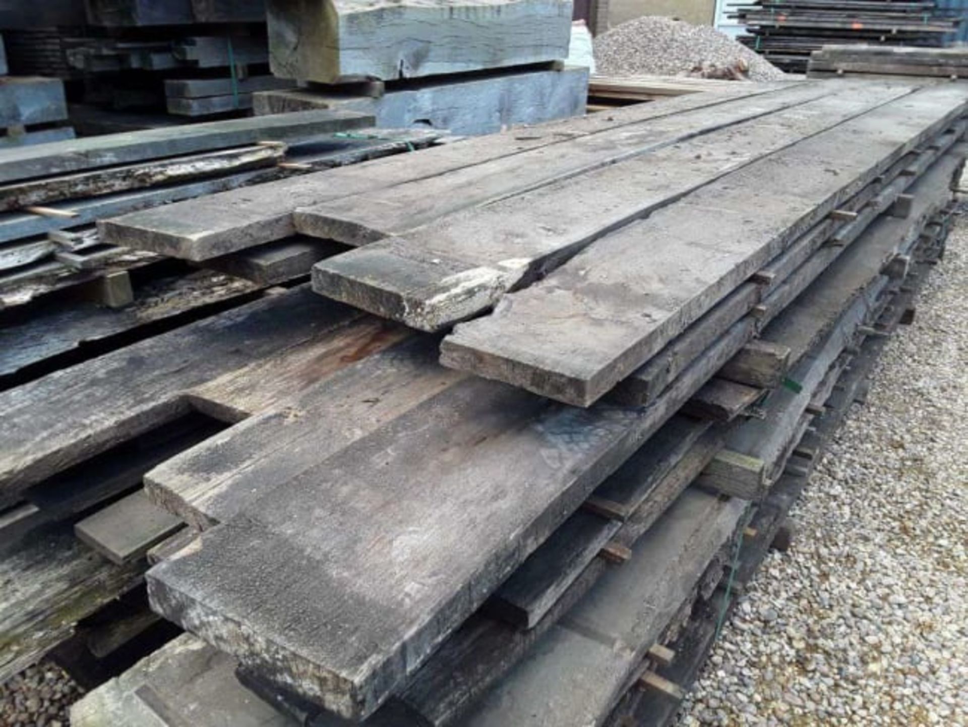 12 x Hardwood Air Dried Square Edged Timber English Oak Boards / Slabs / Planks