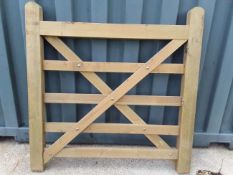Softwood Timber Treated 5 Bar Farm / Driveway / House Gate