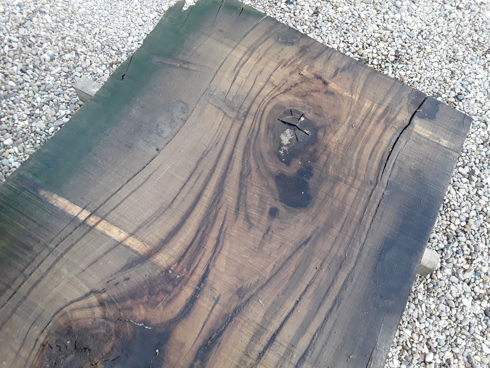Hardwood Air Dried Sawn English Chestnut Waney Edge/ Live Edge Slab/ Table Top - Image 2 of 5