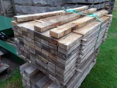 75 x Hardwood Air Dried Sawn English Oak Palings / Rails ( Rejects )