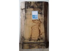 1 x Hardwood Air Dried Sawn English Chestnut Waney Edge / Live Edge Slab / Board