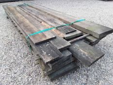 12 x Hardwood Air Dried Sawn English Oak Waney Edge / Live Edge Boards / Slabs