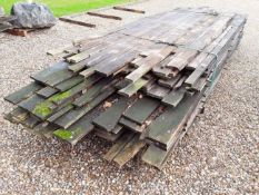 250 x Hardwood Air Dried Sawn Timber English Oak Square Edge / Waney Edge Boards / Plank Offcuts