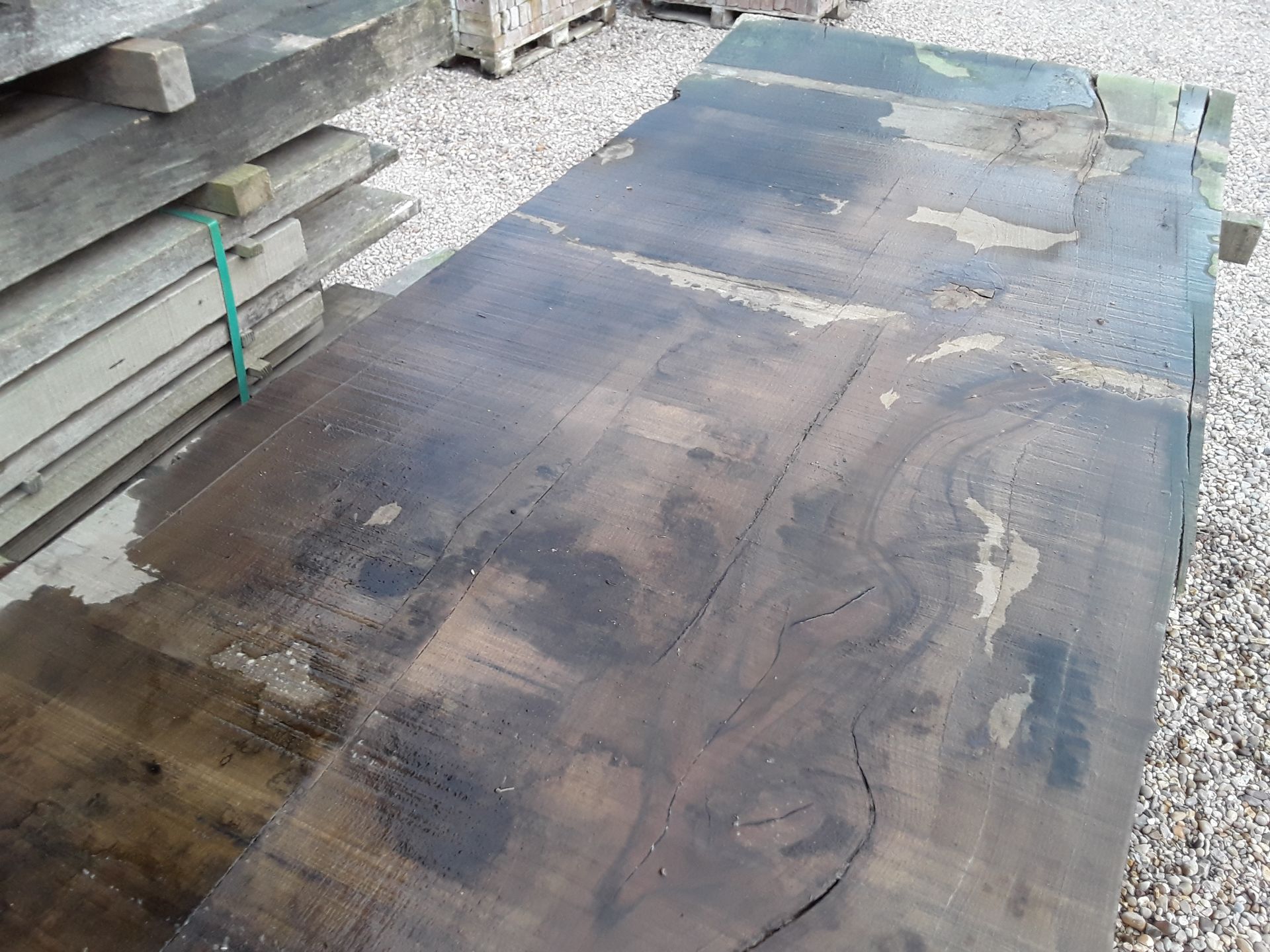 Hardwood Air Dried Sawn English Chestnut Waney Edge/ Live Edge Slab/ Table Top - Image 5 of 8