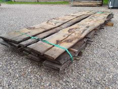 12 x Hardwood Timber Air Dried Sawn Waney Edge/ Live Edge English Sweet Chestnut Boards / Planks